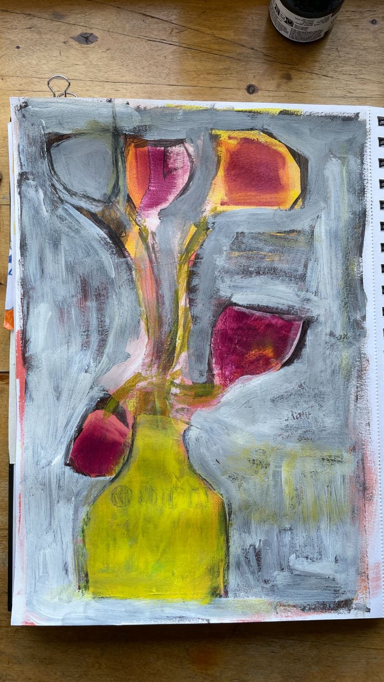 pops - acrylic on paper